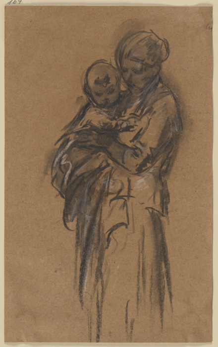 Mutter mit Kind auf dem Arm from Anton Burger