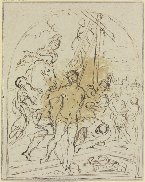 Christus wird entkleidet und ans Kreuz geschlagen from Anton Domenico Gabbiani