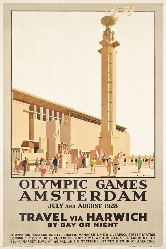 Ein Plakat für die Olympischen Spiele 1928 in Amsterdam, 1928 from Anton van Anrooy