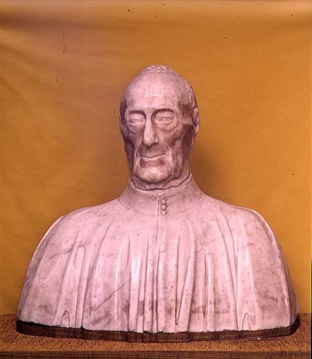 Marble bust of Giovanni Chellini from Antonio  Rossellino