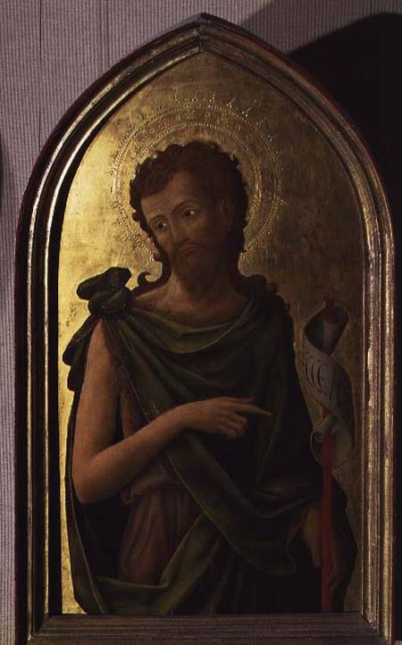 St. John the Baptist, panel from a polyptych removed from the church of St. Francesco in Padua from Antonio Vivarini