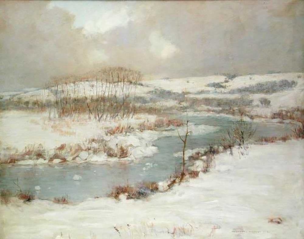 Ein Bach im Winter from August Vincent Tack