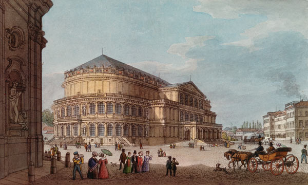 Dresden,Kgl. Hoftheater from August Johann Carl Richter