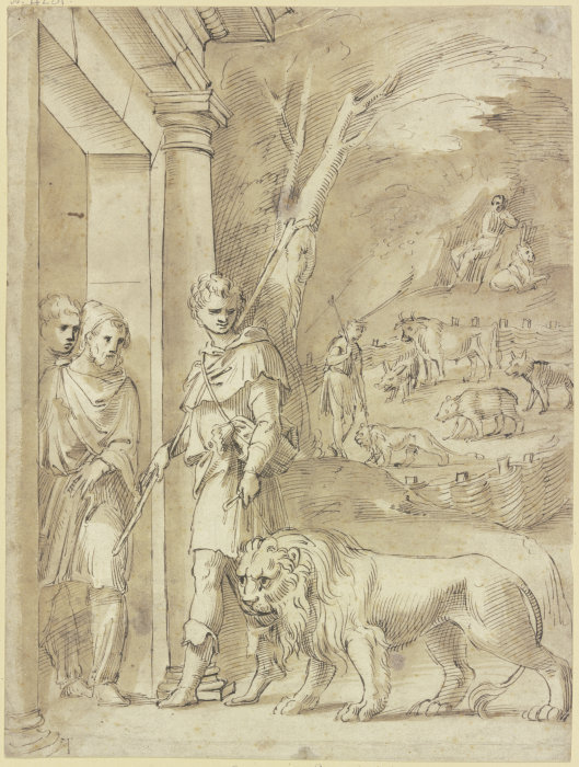 Androklus und der Löwe from Baldassare Peruzzi