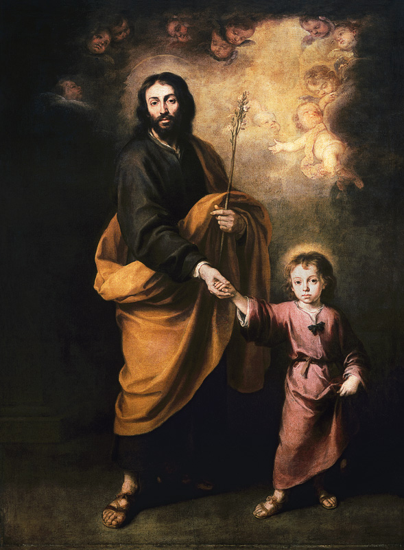 Der hl. Joseph mit dem Jesusknaben from Bartolomé Esteban Perez Murillo