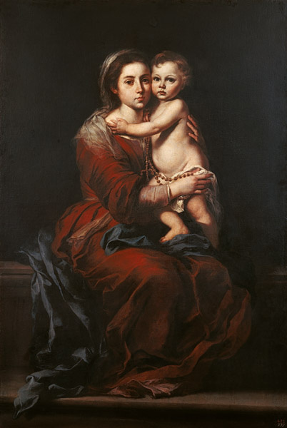 Madonna mit dem Rosenkranz from Bartolomé Esteban Perez Murillo