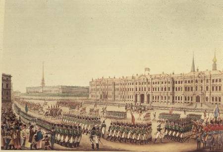 View of the Parade and Imperial Palace of St.Petersburg from Benjamin Patersen