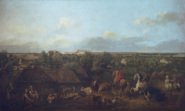Ansicht von Ujazdów from Bernardo Bellotto