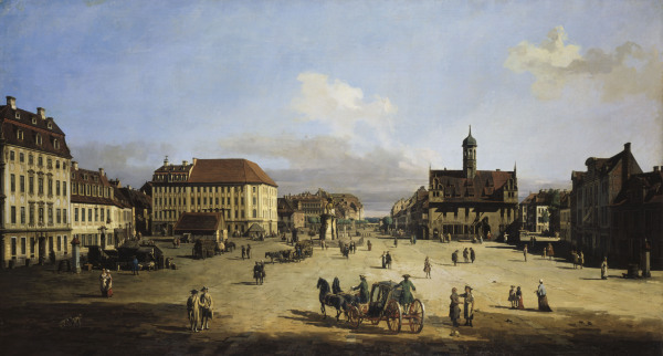 Dresden,  Neustädter Markt ,  Neustädter Markt from Bernardo Bellotto