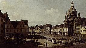 Der Neumarkt in Dresden von der Moritzttrasse aus from Bernardo Bellotto
