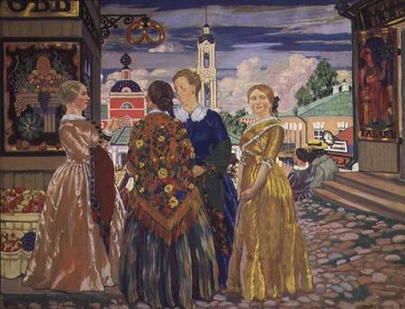 Merchant Women from Boris Michailowitsch Kustodiew