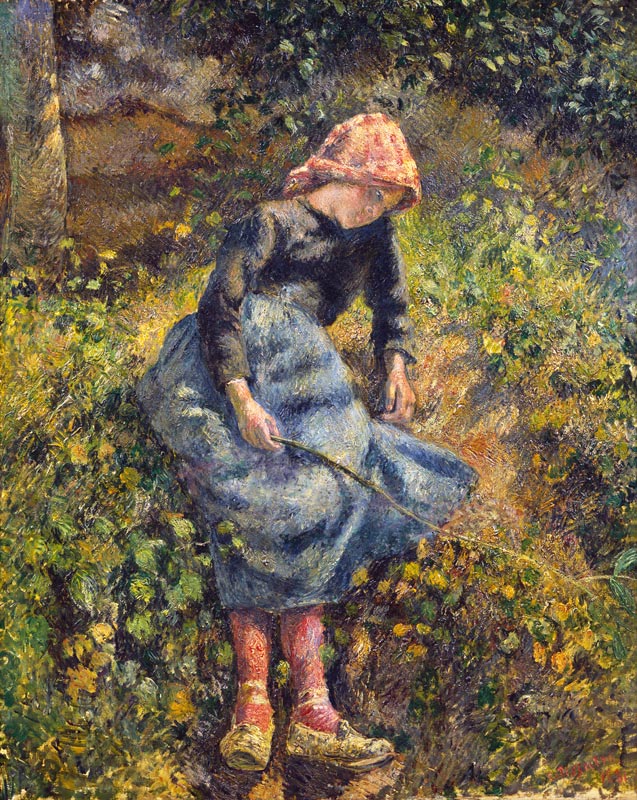 Junges Hirtenmädchen mit Stock from Camille Pissarro