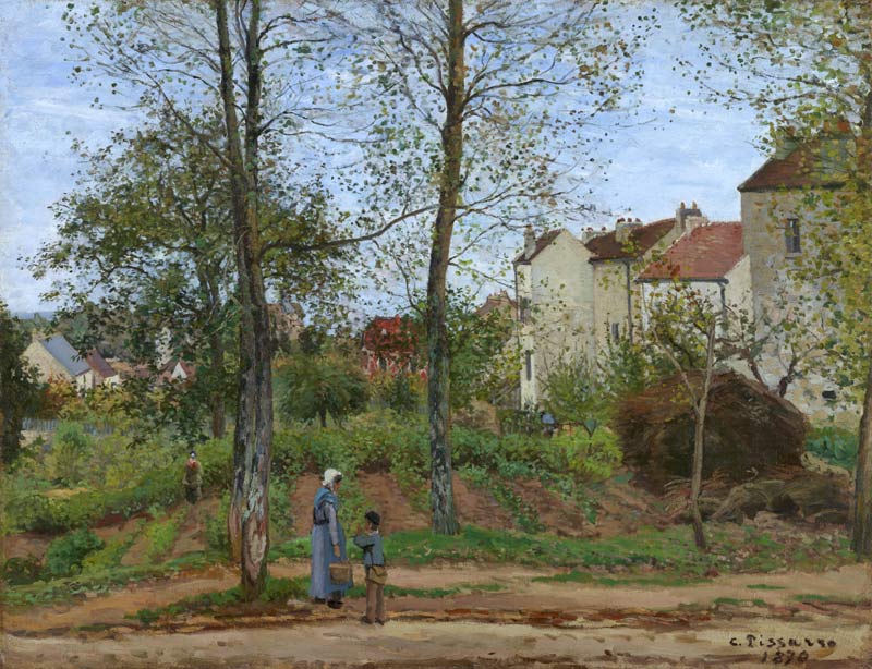 Landschaft bei Louveciennes I from Camille Pissarro