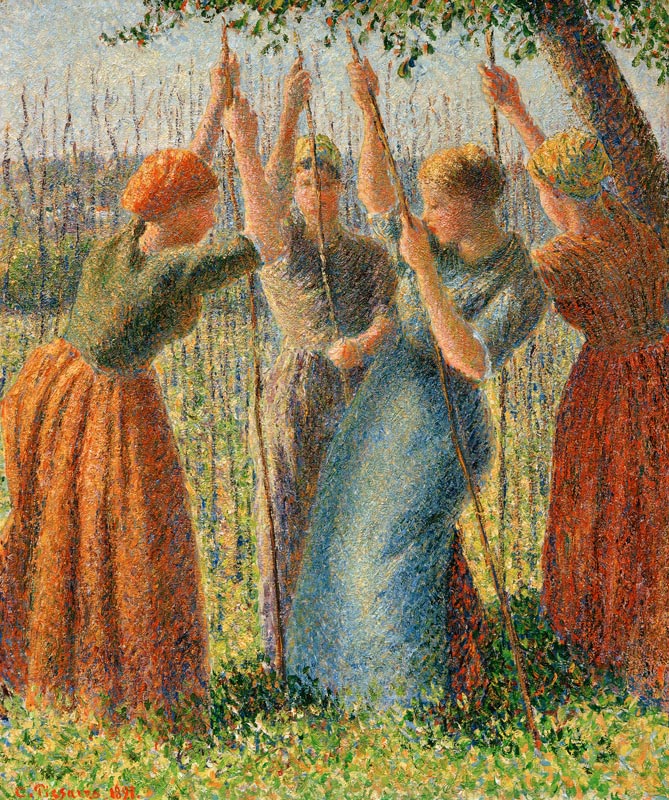 Stangen setzende Bäuerinnen from Camille Pissarro