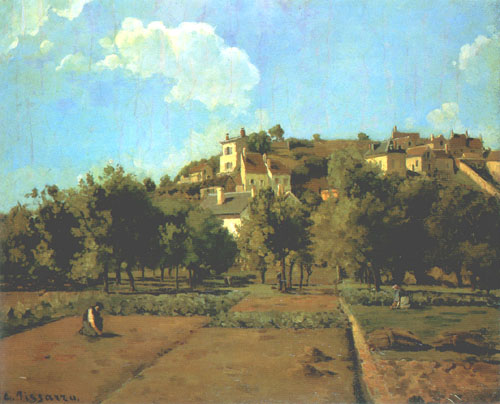 Die Gärten von L´ Hermitage, Pontoise from Camille Pissarro