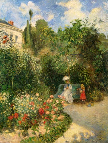 Der Garten in Pontoise from Camille Pissarro