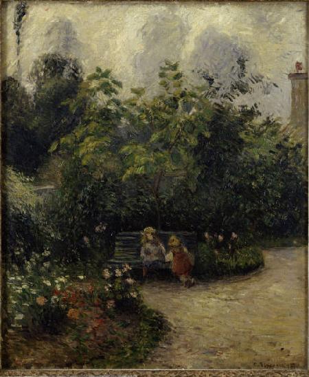 C.Pissarro,Ecke im Garten in L''Hermitage