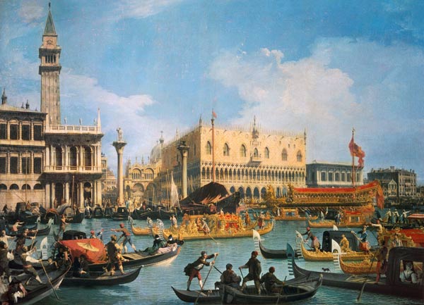 Der Buccintoro am Himmelfahrtstag from Giovanni Antonio Canal (Canaletto)