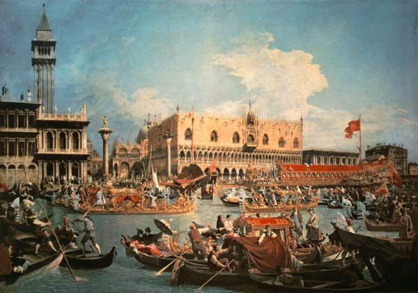Der Bucentaur vor dem Dogenpalast from Giovanni Antonio Canal (Canaletto)
