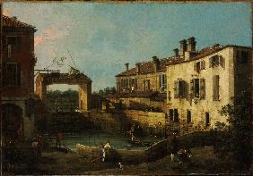 Lock near Dolo from Giovanni Antonio Canal (Canaletto)