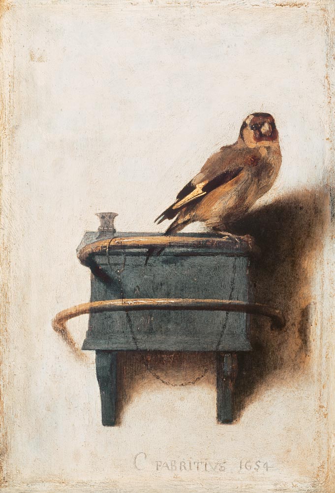 C.Fabritius, The goldfinch / 1654 from Carel Fabritius