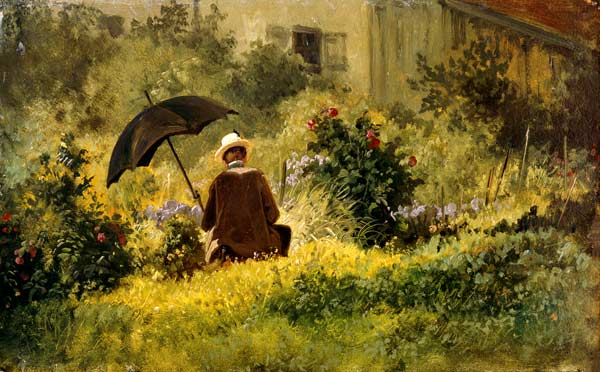 Der Maler im Garten from Carl Spitzweg