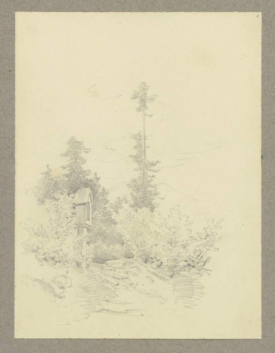 Bildstock in einem Wald from Carl Theodor Reiffenstein