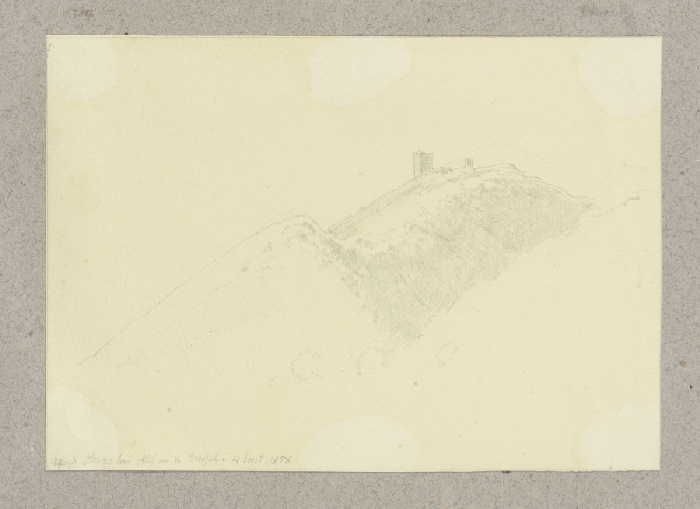 Die auf auf einer Bergkuppe gelegene Burg Arras from Carl Theodor Reiffenstein