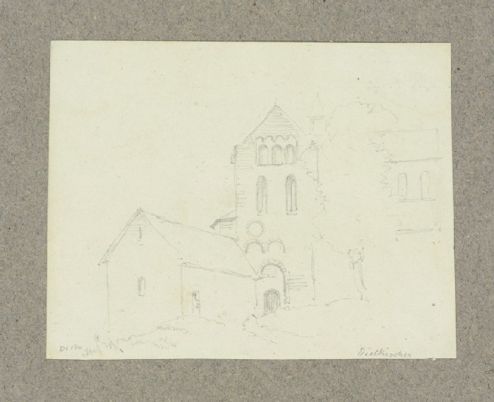 Fassade eines Querhausarmes von St. Lubentius in Dietkirchen from Carl Theodor Reiffenstein