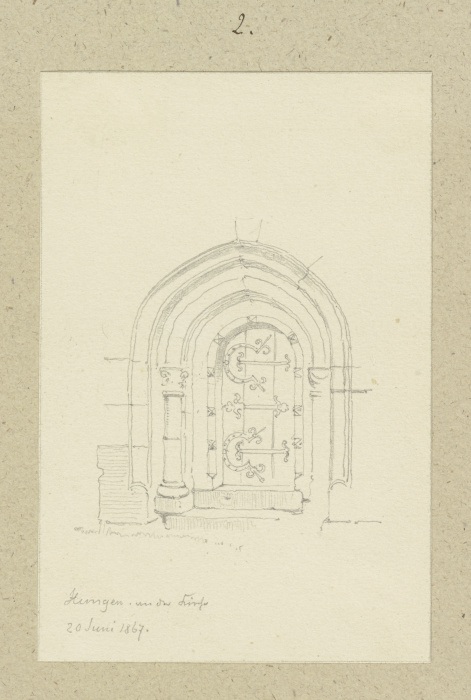 Kirchenportal in Hungen from Carl Theodor Reiffenstein