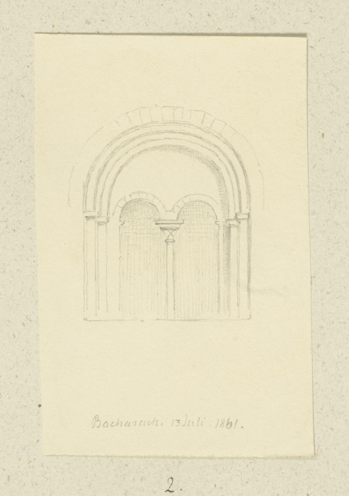 Romanisches Biforium in Bacharach from Carl Theodor Reiffenstein