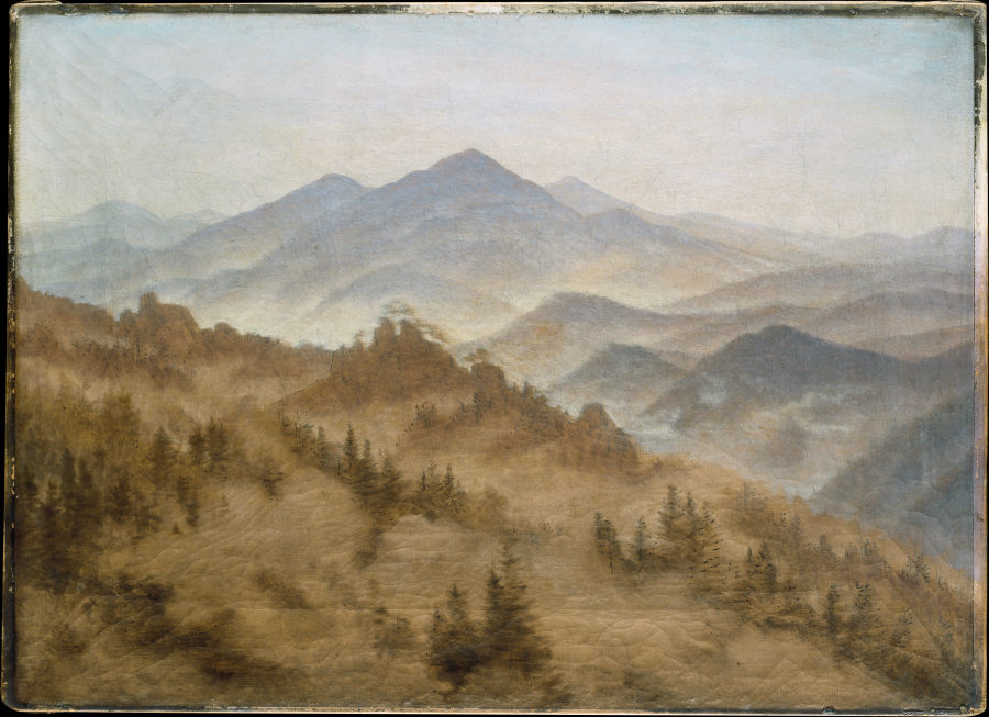 Gebirge bei aufsteigendem Nebel from Caspar David Friedrich