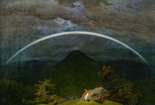 Gebirgslandschaft mit Regenbogen from Caspar David Friedrich