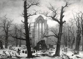 Klosterfriedhof im Schnee