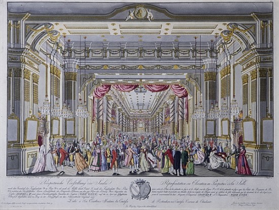 Ball following the coronation of Leopold II as king of Bohemia in Prague in 1791 from Caspar Pluth