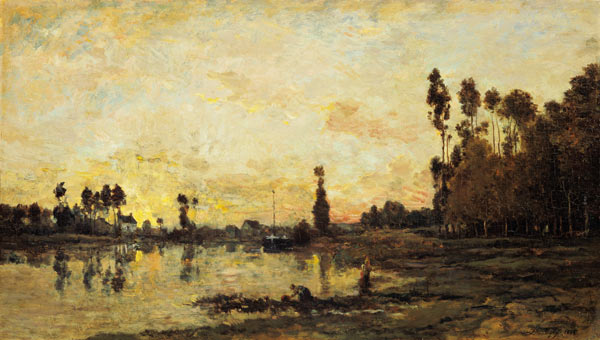 Sonnenuntergang über dem Fluss Oise from Charles-François Daubigny