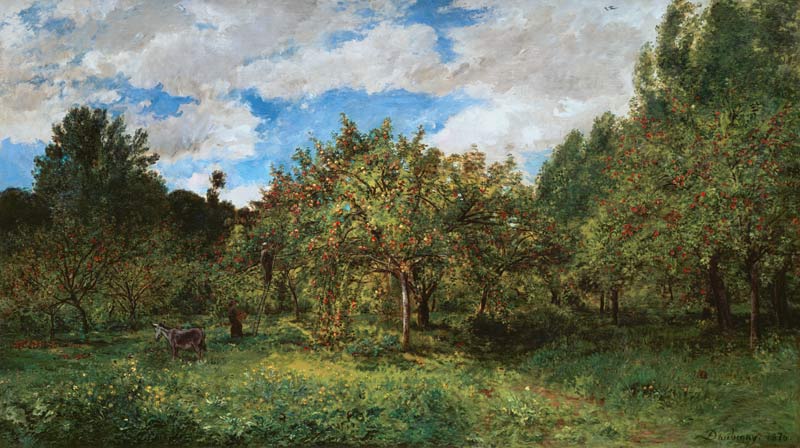 Französischer Obstgarten zur Erntezeit (Le verger) from Charles Francois Daubigny