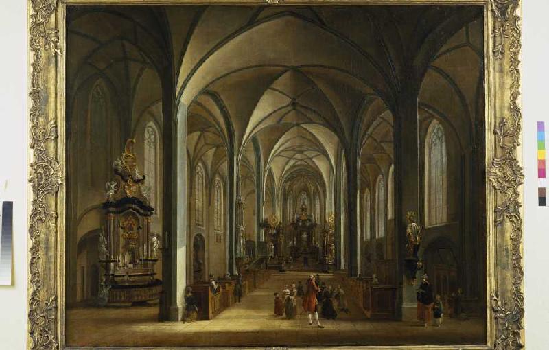 Das Innere der Liebfrauenkirche in Frankfurt am Main from Christian Georg Schütz d.Ä.