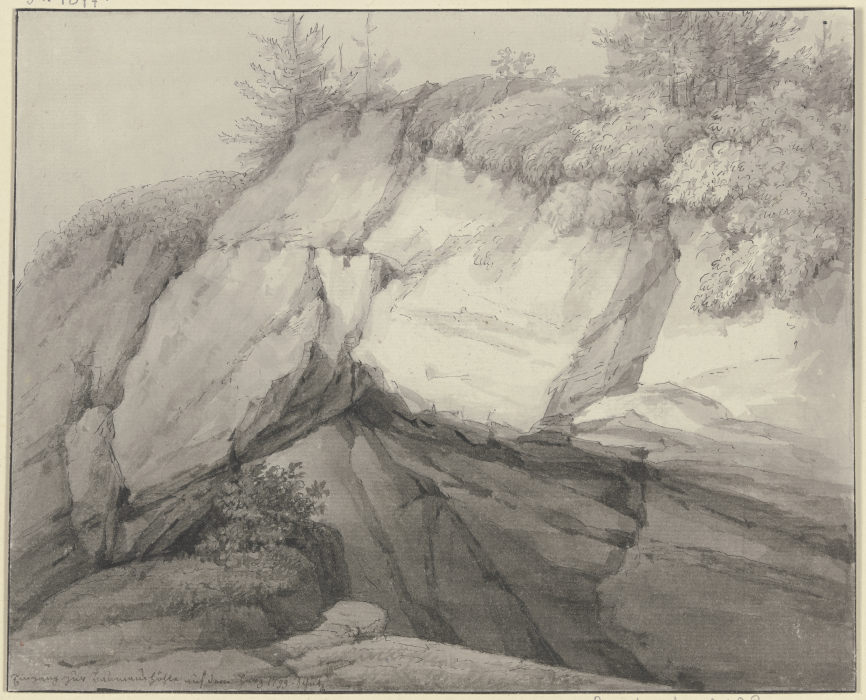 Felsenhöhle im Gebirge from Christian Georg Schutz
