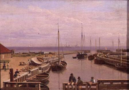 The Port of Dragor from Christoffer Wilhelm Eckersberg