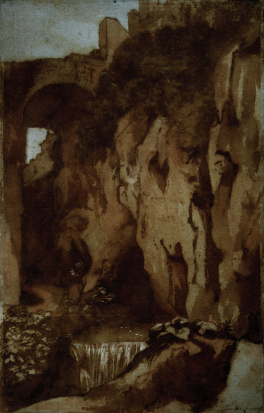 C.Lorrain, Wasserfälle in Tivoli from Claude Lorrain