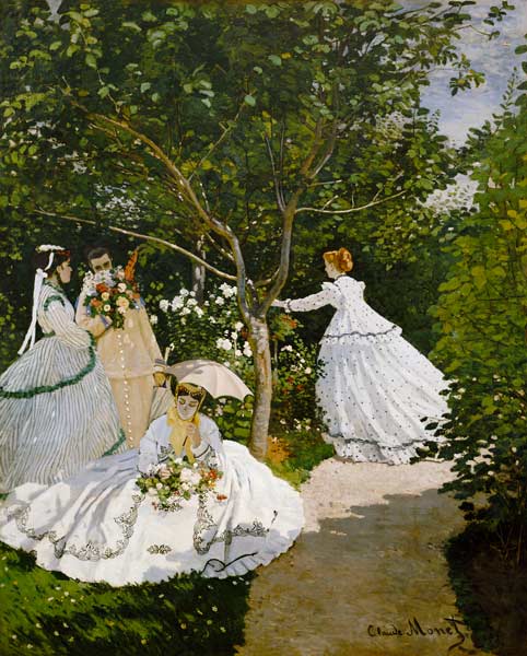 Damen im Garten in Ville d'Avray. from Claude Monet