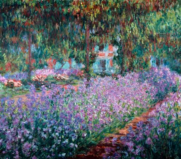 Blühende Iris in Monets Garten from Claude Monet