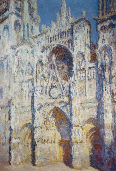 Portal der Kathedrale von Rouen mit Turm Saint-Romain in voller Sonne from Claude Monet