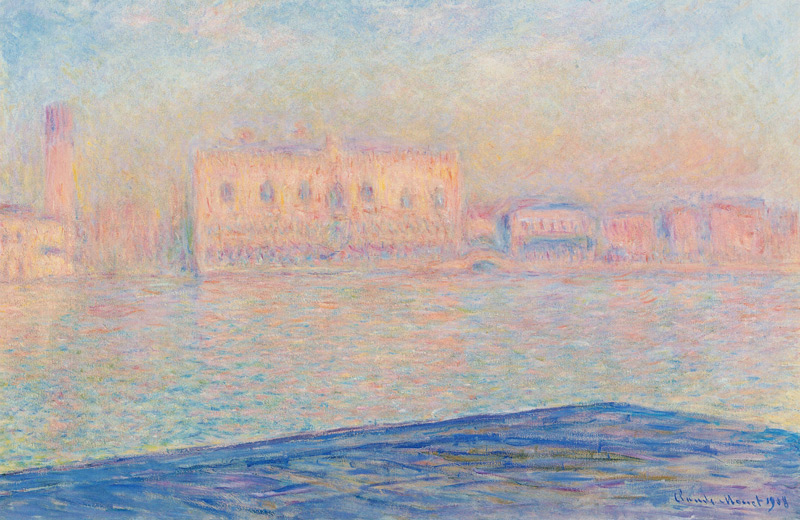 Der Dogenpalast von San Giorgio Maggiore aus gesehen from Claude Monet
