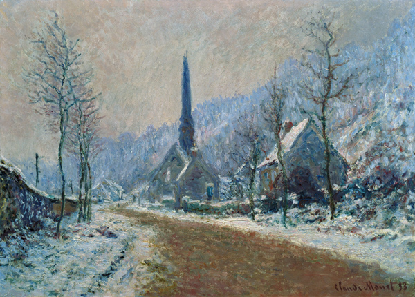 Die Kirche von Jeufosse im Winter from Claude Monet