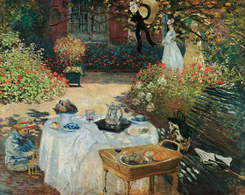 Le Déjeuner (im Garten Claude Monets in Argenteuil) from Claude Monet