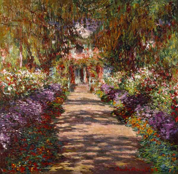 Allee in Giverny (Auch Gartenweg genannt) from Claude Monet