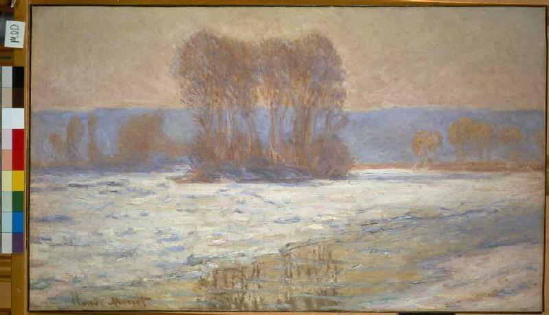 Die Seine bei Bennecourt im Winter from Claude Monet