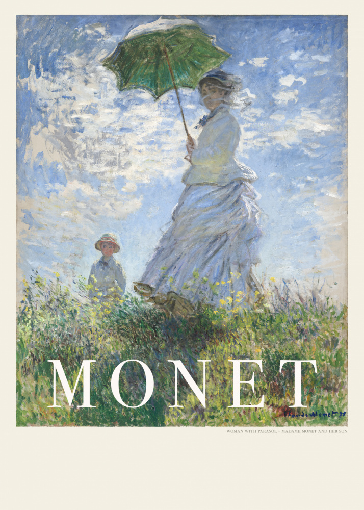 Frau mit Sonnenschirm from Claude Monet
